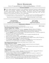 Sample Resume Of Sales Representative