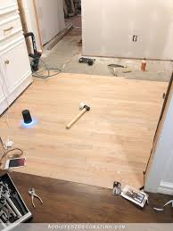 hallway hardwood flooring install