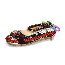 Socofy Size 5 11 Women Casual Flats Beading Round Toe Colorful Comfortable Flats Loafers Shoes