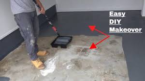 to paint concrete floors diy makeover