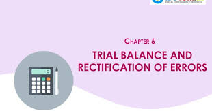 Trial Balance And Rectification Of Errors Educom In
