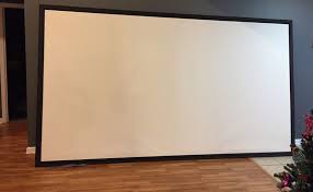 Yescom 177 16:9 diy projection screen material matte white pvc coated 154x86 in/outdoor home conference room. How To Make A Projector Screen At Home On A Budget