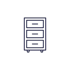 file cabinet icon vector template