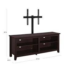 In addition, a tv stand with mount ensures a tv screen is mounted with expected height and distance. Walker Edison Furniture Company Columbus 58 In Espresso Mdf Tv Stand 60 In With Flat Panel Mount Hd58cspes Mt The Home Depot
