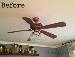 an easy diy ceiling fan makeover tutorial
