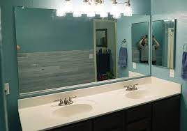 diy bathroom mirror frame for under 10