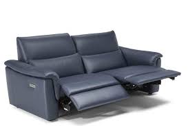 c176 blue electric recliner sofa