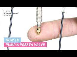 how to pump a presta valve you