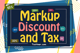 how to calculate markup and tax