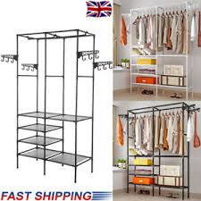 Rails for clothes are more than just space savers. Heavy Duty Clothes Rail Rack Garment Hanging Display Stand Shoe Storage Shelfs Ebay