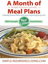 A Month Of Weight Watchers Friendly Meal Plans Ebook With