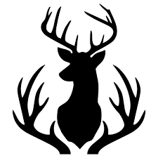 Buck Mount And Antlers Stencil