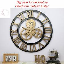 Large Roman Numeral Wall Clock Indoor