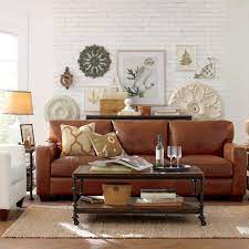 dark leather couch living room ideas
