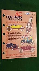 1920 1940 Ac Spark Plug Application Chart Ajax To Durant Essex To Gray To Willys Ebay