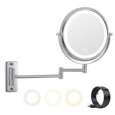 1x magnification bathroom makeup mirror