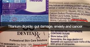 anium dioxide gut damage anxiety