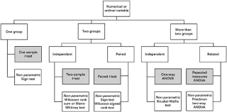 Flow Chart Demonstrating Appropriate Statistical Analyses