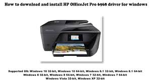 Up to 10 ppm color. How To Download And Install Hp Officejet Pro 6968 Driver Windows 10 8 1 8 7 Vista Xp Youtube