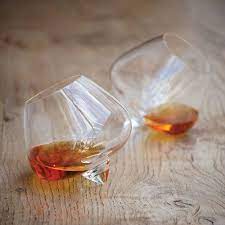 Modern Stemless Cognac Glass Set 2