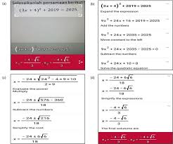 Equation Using Photomath Figures