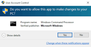 windows 10 opening the command prompt