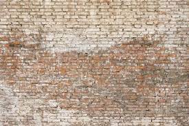 Old Brick Wall With White Paint