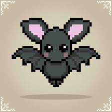 Happy Halloween Bat pixel art style 29210390 Vector Art at Vecteezy