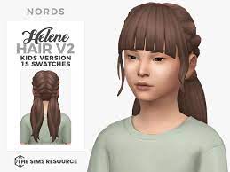 helene v2 a sims 4 cc hair for kids