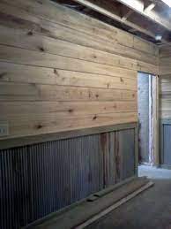 Wood Planks Garage Wall Interior Design