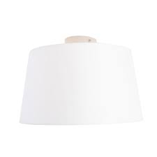 Ceiling Lamp With 35cm Linen White