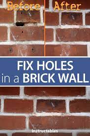 brick wall mortar repair brick