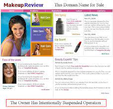 makeup review home page