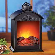 Tabletop Fireplace Led Lantern With