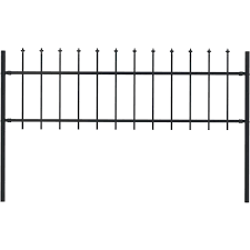 Garden Fence With Spear Top Steel 1 7x0