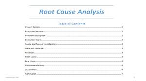 Rca Route Cause Analysis Word Template