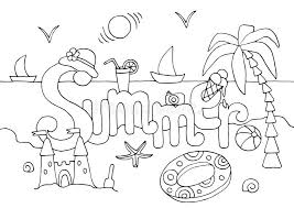 Show your kids a fun way to learn the abcs with alphabet printables they can color. Hand Drawn Coloring Page On Summer Theme Stock Vector Illustration Of Graphic Camera 148222050