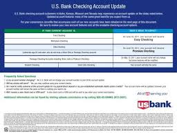 Securely manage your personal finances, pay bills, download account information and so much more! U S Bank Checking Account Update