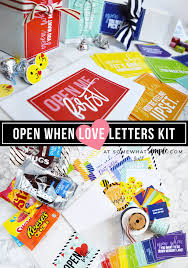 open when letters diy kit printable
