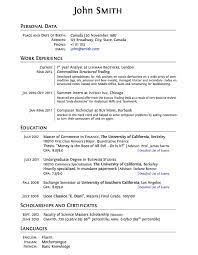 Download for free the best cv english example easy to customize in word. Latex Templates Curricula Vitae Resumes