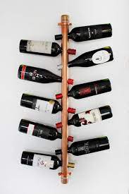 Buy Wall Mounted Copper Wine Rack Pipe
