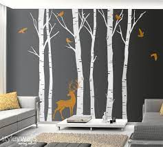 Birch Trees Wall Decal Winter Trees