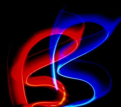 hd wallpaper red and blue color wave