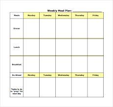 Free Meal Planner Template Nice Templates Free Printable Weekly