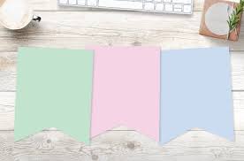 free printable blank colored banner