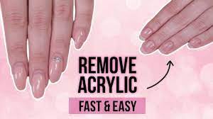 how to remove acrylics fast and