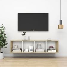 Wall Mounted Tv Cabinet Sonoma Oak And