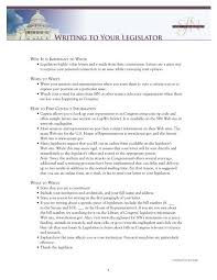 writing to your legislator