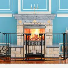 5 Panel Adjustable Wide Fireplace Fence