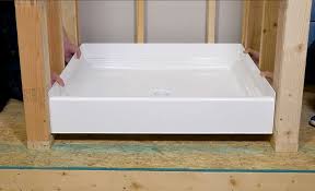 how to install a shower pan the home